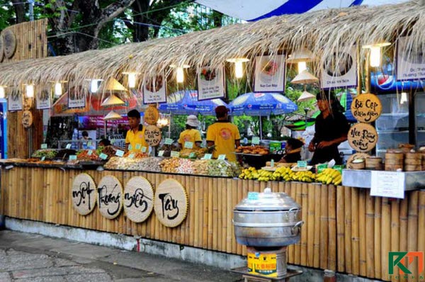 Trang trí gian hàng hội chợ ẩm thực