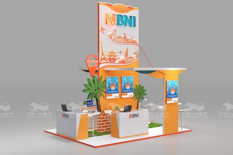 booth quảng cáo nhựa mini