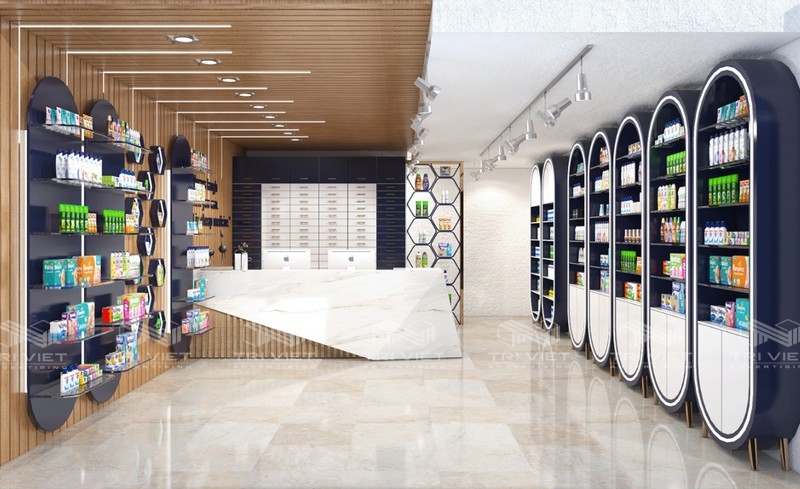 thiết kế nội thất shop