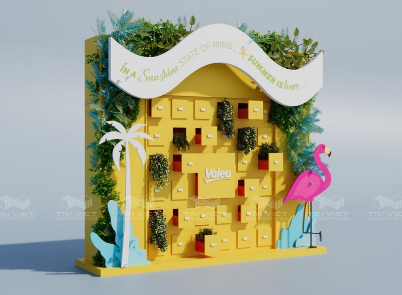 Thiết kế backdrop quảng cáo du lịch