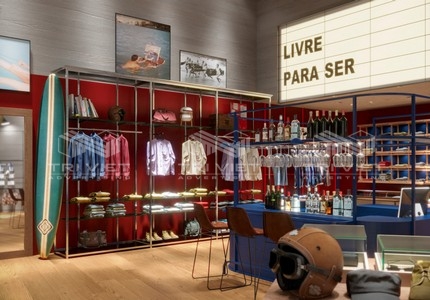 Showroom thời trang nam hiện đại