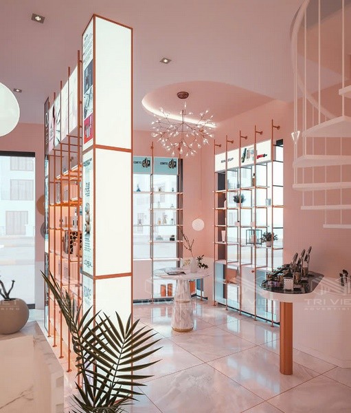 thi công lại shop đẹp hiện đại