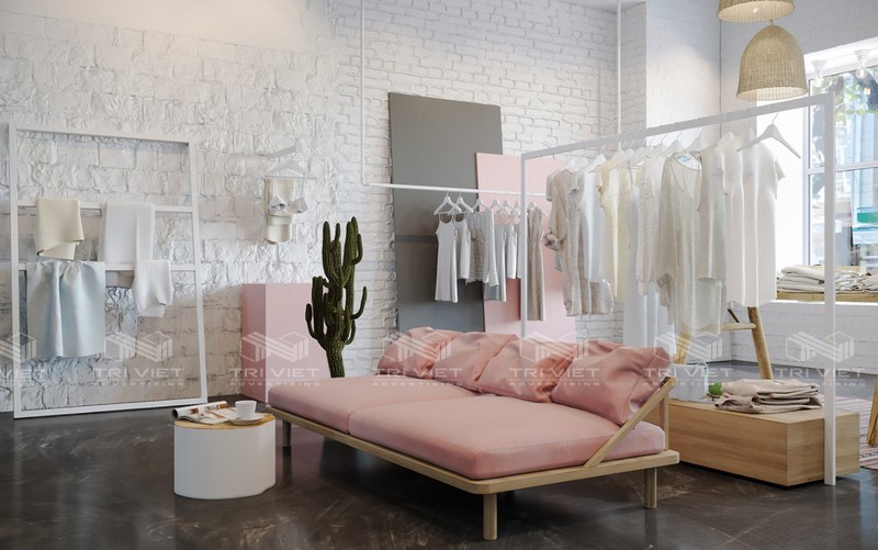 thiết kế shop quần áo đẹp