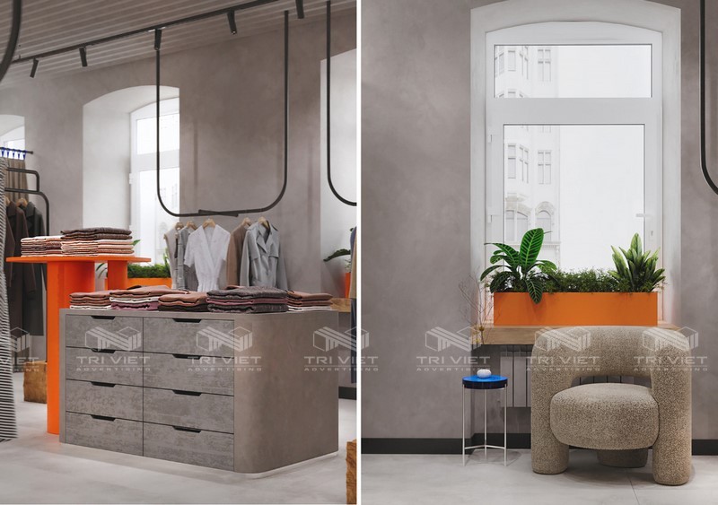 thiết kế và thi công nội thất cửa hàng