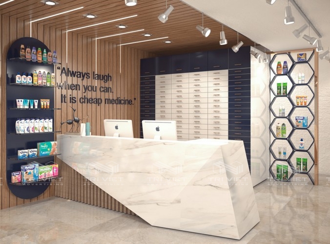 thiết kế nội thất shop