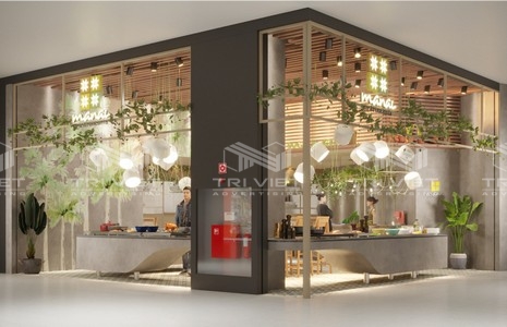 thi công trang trí cửa hàng