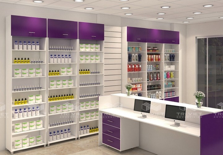 thi công nội thất shop hiện đại