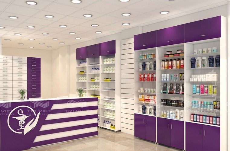 thi công nội thất shop giá tại xưởng