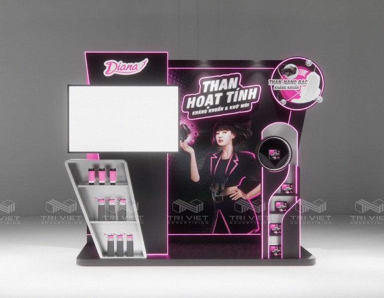 lắp đặt booth quảng cáo