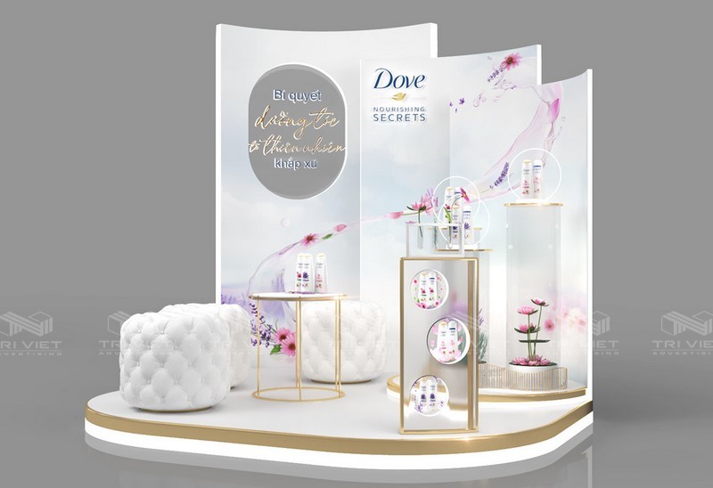 lắp đặt booth quảng cáo gần đây