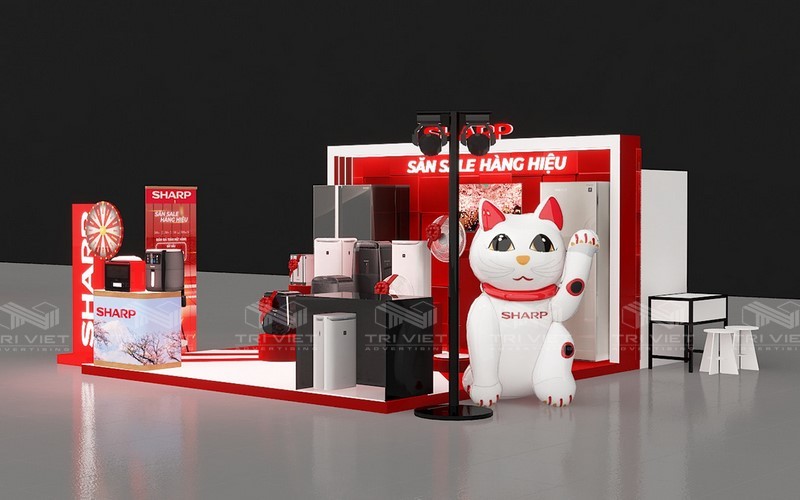 dịch vụ thiết kế booth bán hàng