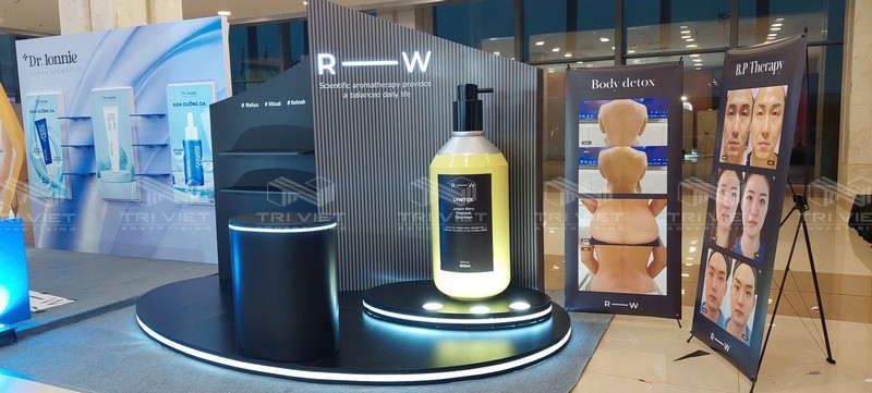 lắp đặt booth quảng cáo ấn tượng