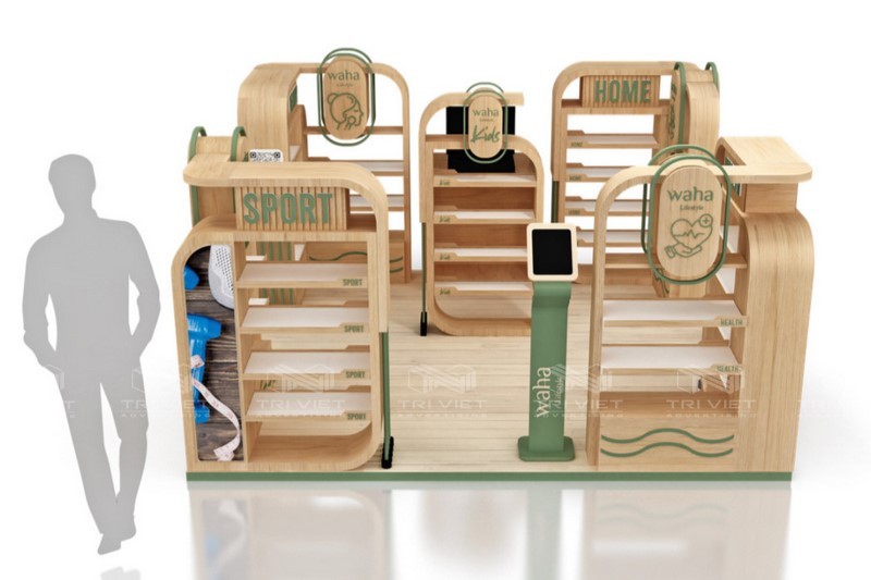 thiết kế booth bán hàng