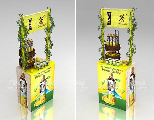 booth trưng bày sản phẩm giá rẻ