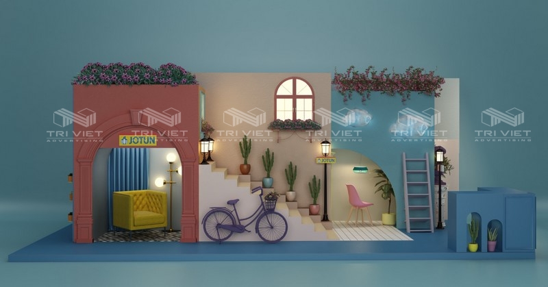 gian hàng quảng cáo