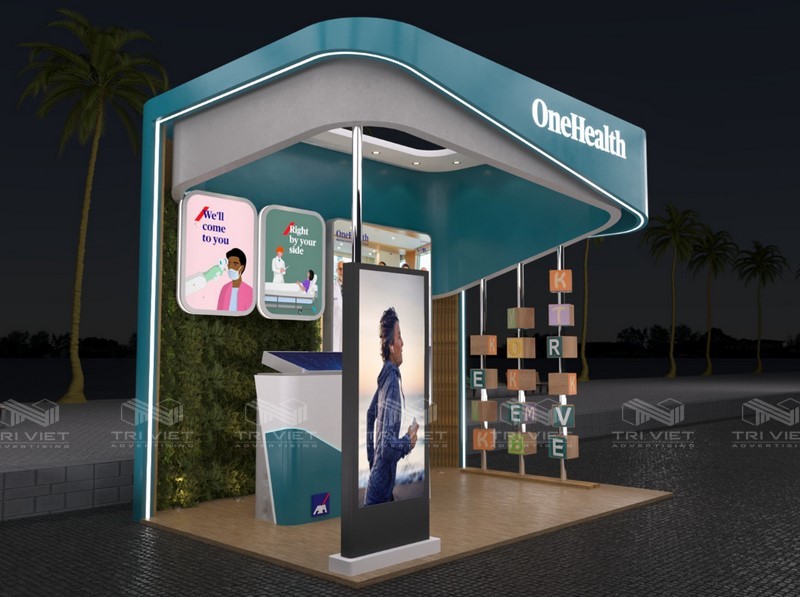 booth quảng cáo mỹ phẩm