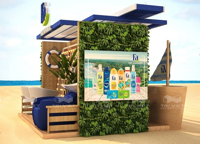 thiết kế booth bán hàng bán lẻ