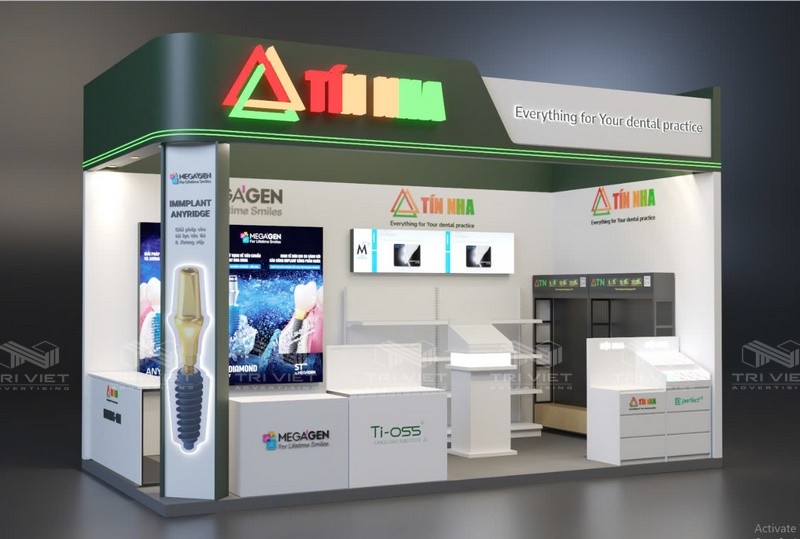 thiết kế booth quảng cáo