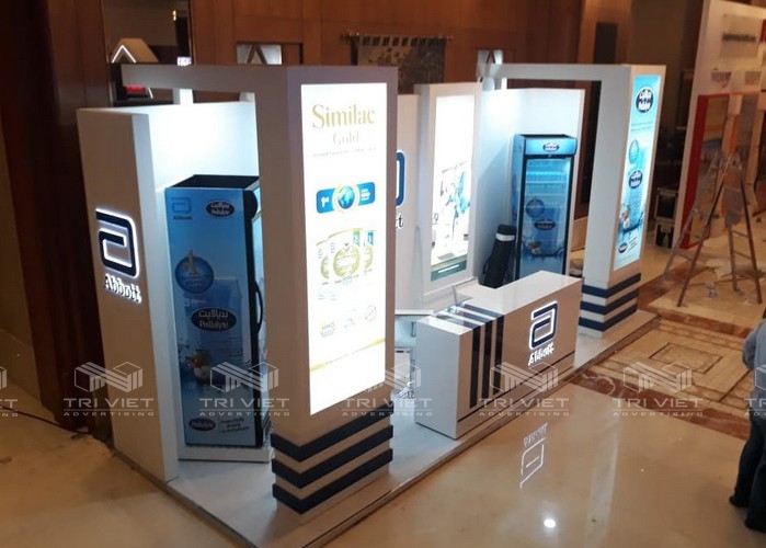 thiết kế booth quảng cáo