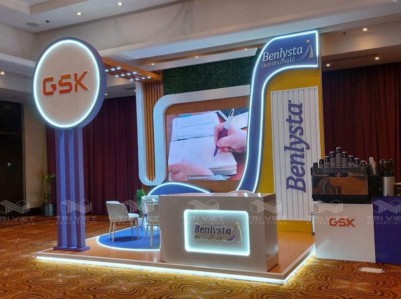 thiết kế booth trưng bày chuyên nghiệp