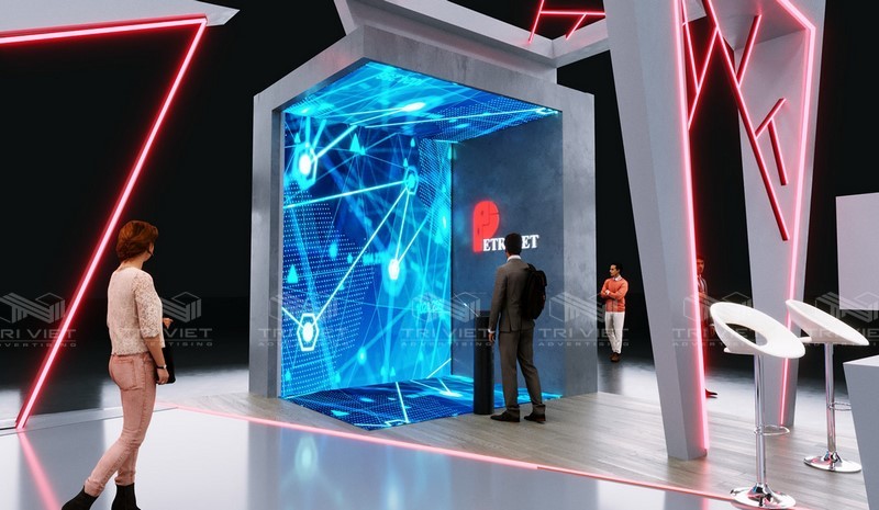 thi công booth quảng cáo