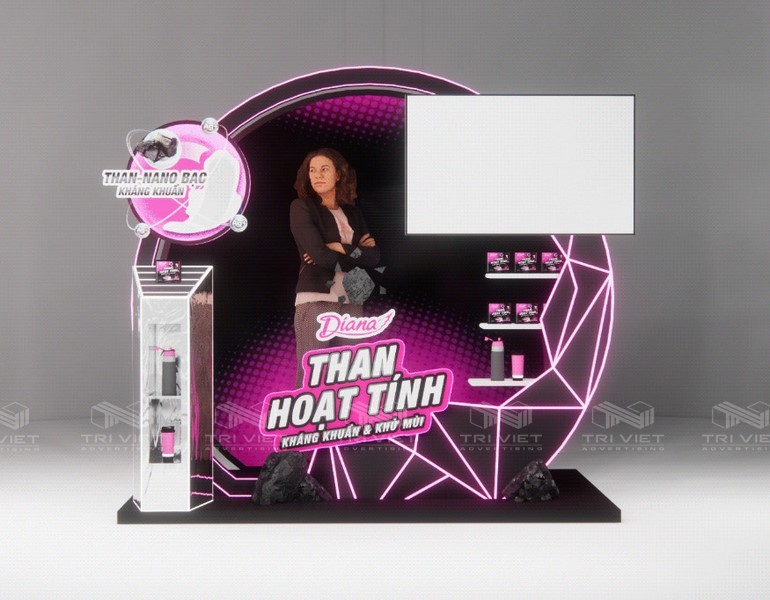 thiết kế booth quảng cáo