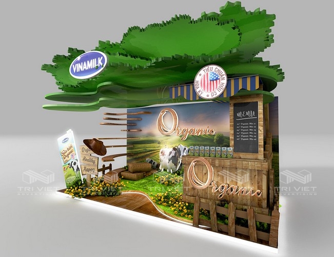 làm booth quảng cáo trong trung tâm thương mại