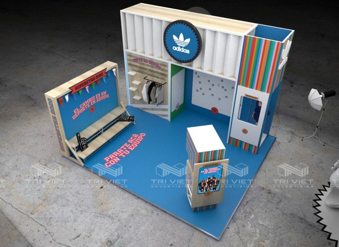 thi công booth quảng cáo ngoài trời