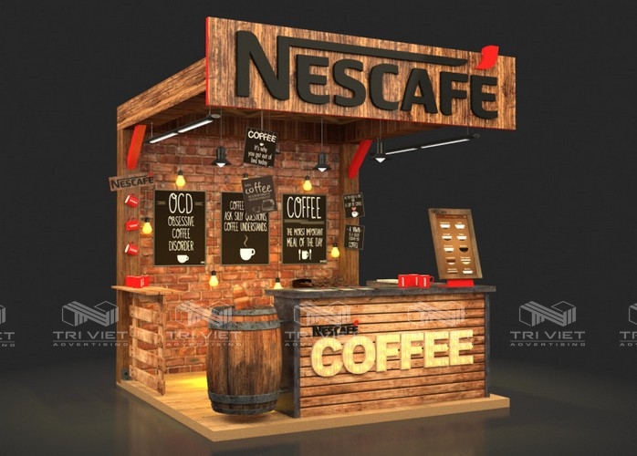 thiết kế booth quảng cáo