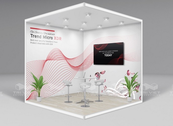 thi công booth hội chợ triển lãm