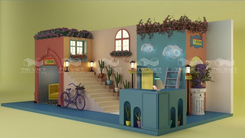 làm booth quảng cáo