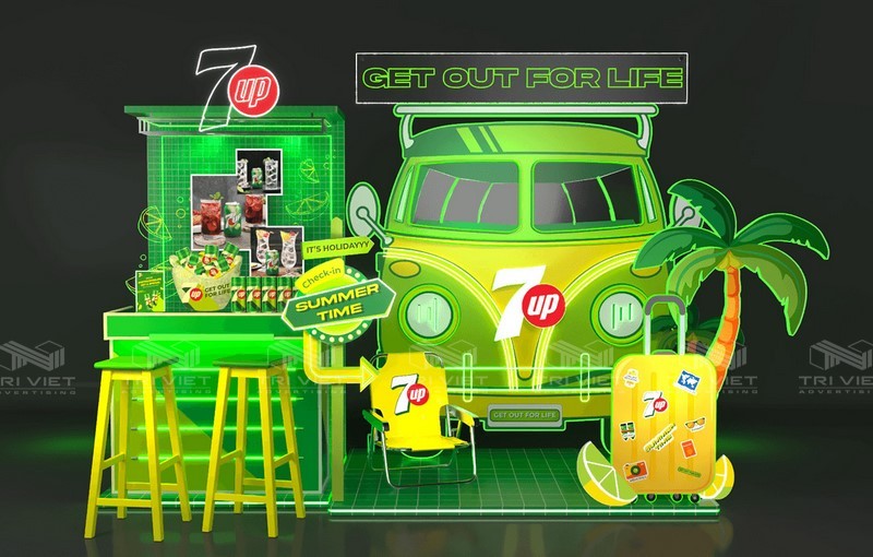 thi công booth quảng cáo ngoài trời