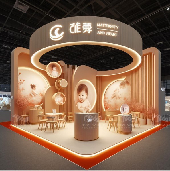 thiết kế booth trưng bày chuyên nghiệp