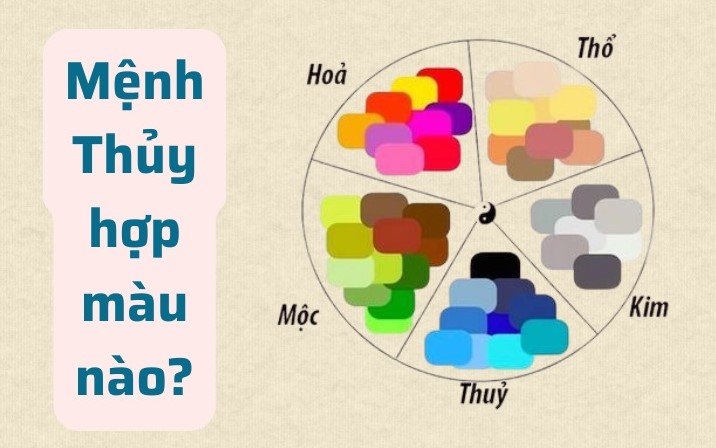 mệnh thuỷ hợp với màu nào