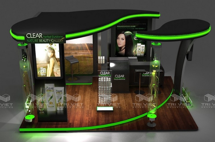 gian hàng trưng bày đẹp
