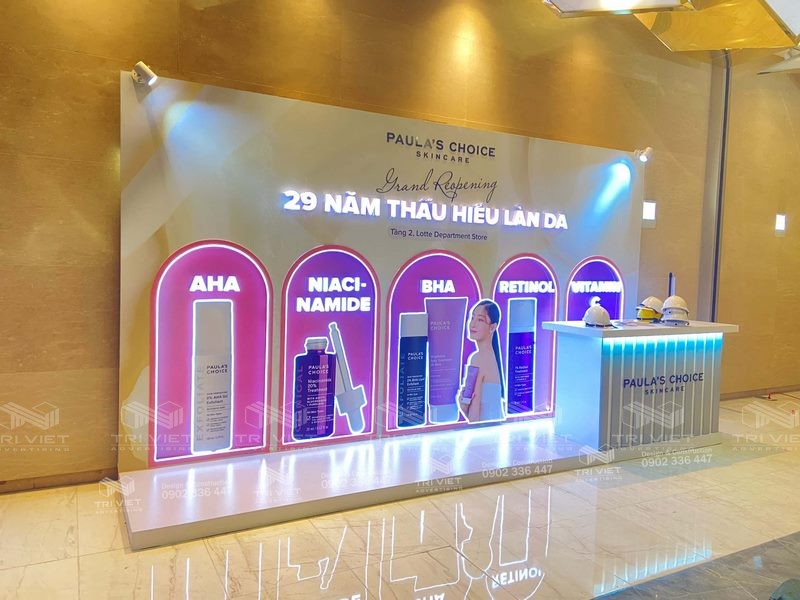 dịch vụ thiết kế thi công booth trọn gói