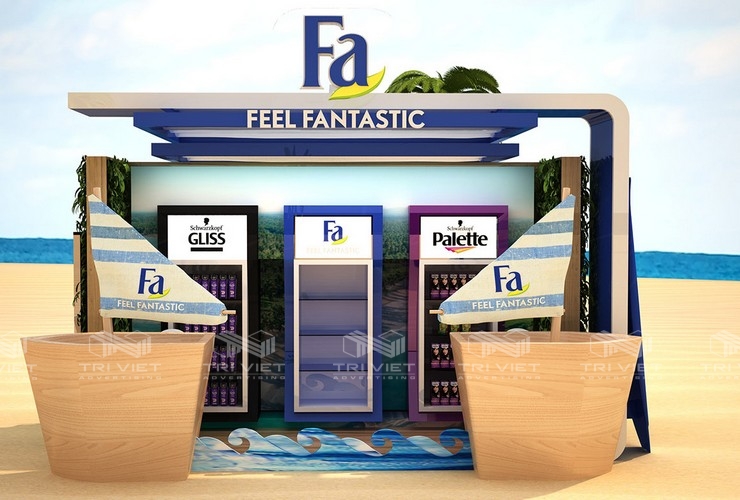 thiết kế booth bán hàng hiệu quả