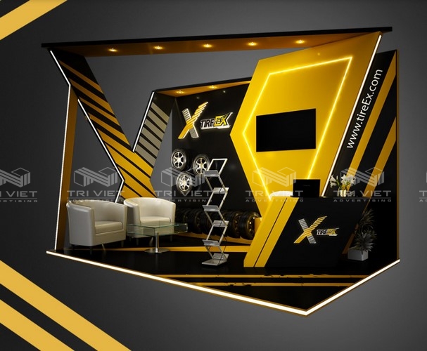 thiết kế booth quảng cáo giá rẻ