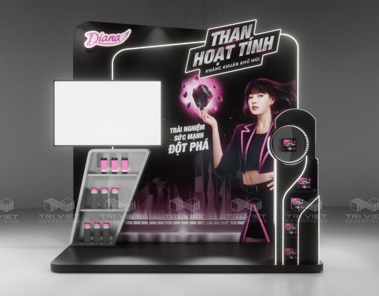 thi công booth quảng cáo ngoài trời