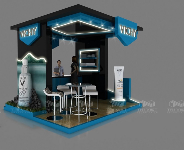 thiết kế booth giới thiệu sản phẩm