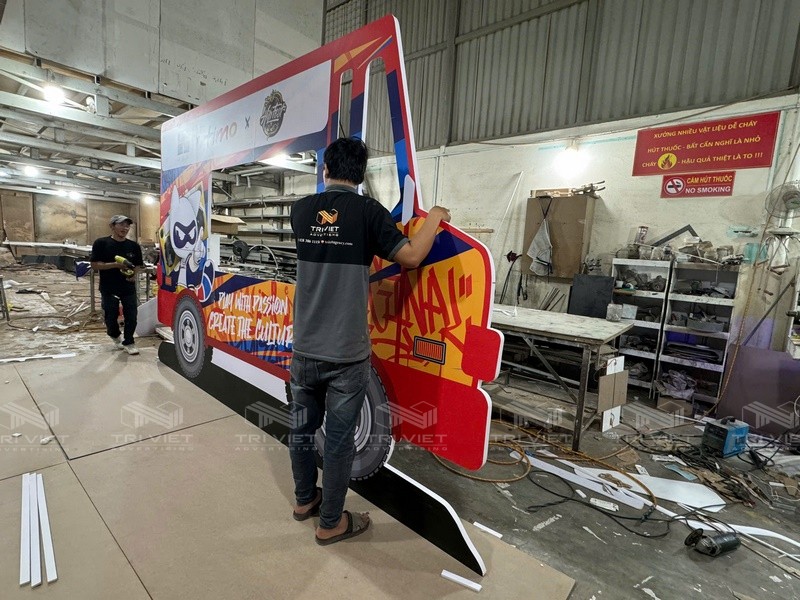 mẫu booth bán hàng đẹp