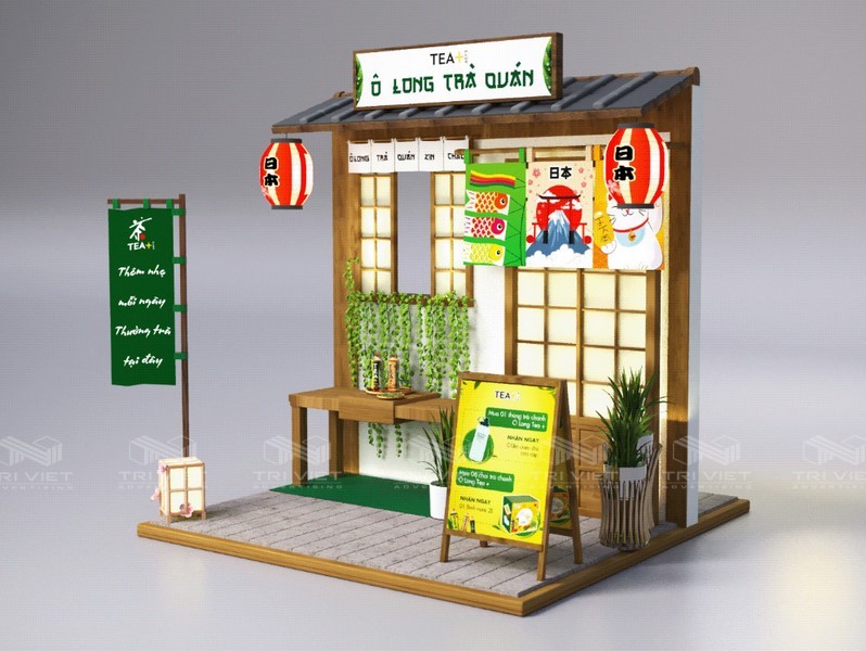 mẫu booth quảng cáo ấn tượng