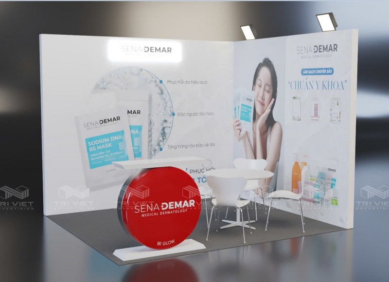 làm booth quảng cáo trong trung tâm thương mại