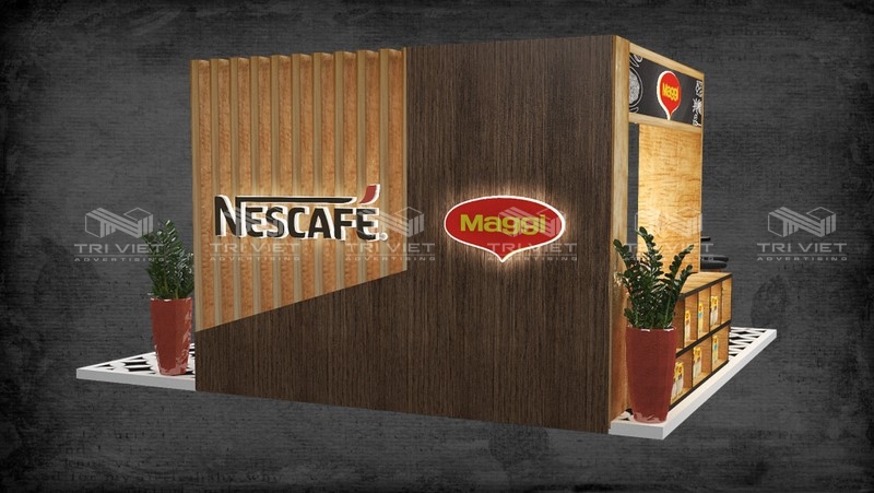 thiết kế booth trưng bày