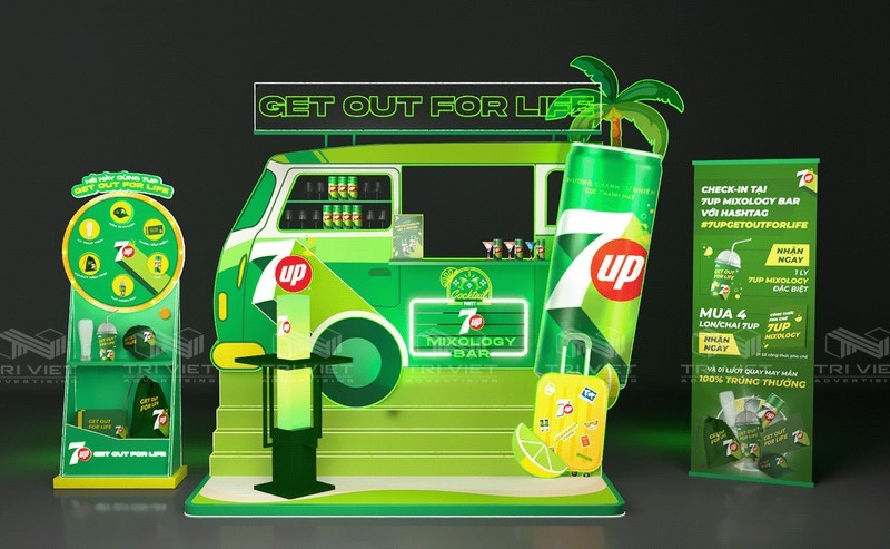 thiết kế booth roadshow