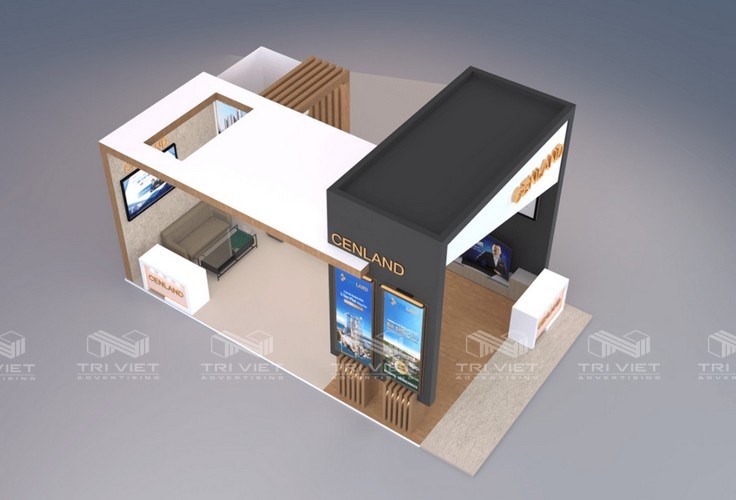 thiết kế booth quảng cáo