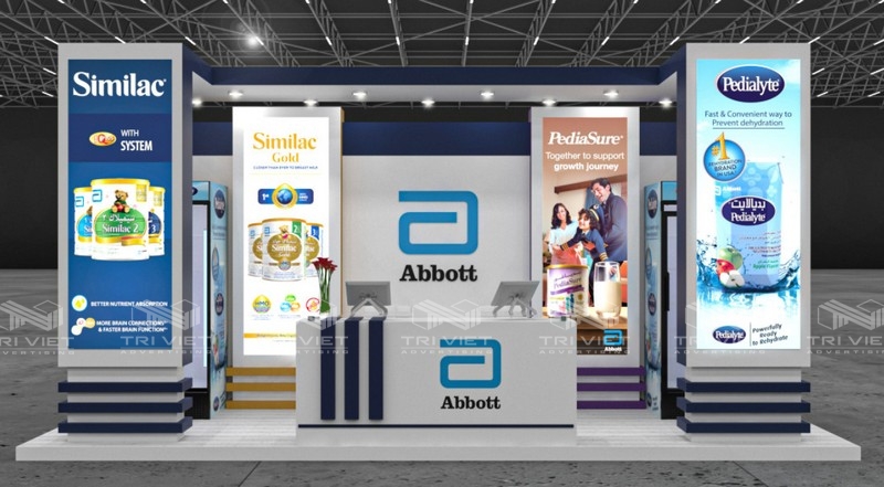 thiết kế booth quảng cáo