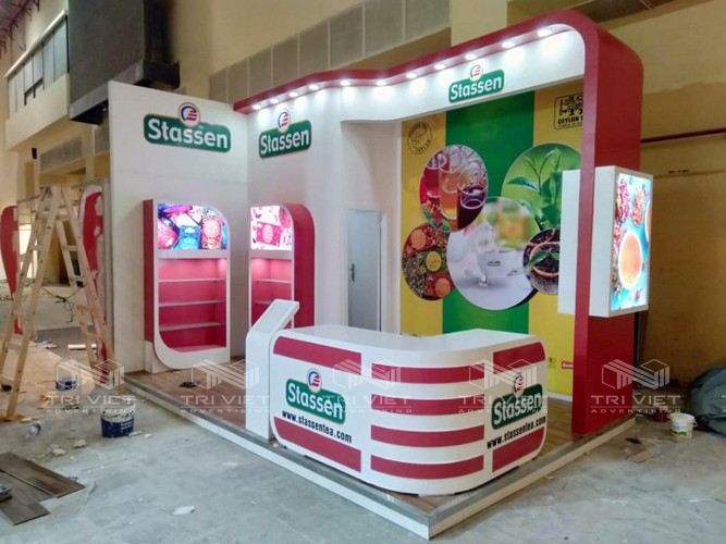 thiết kế booth thực phẩm