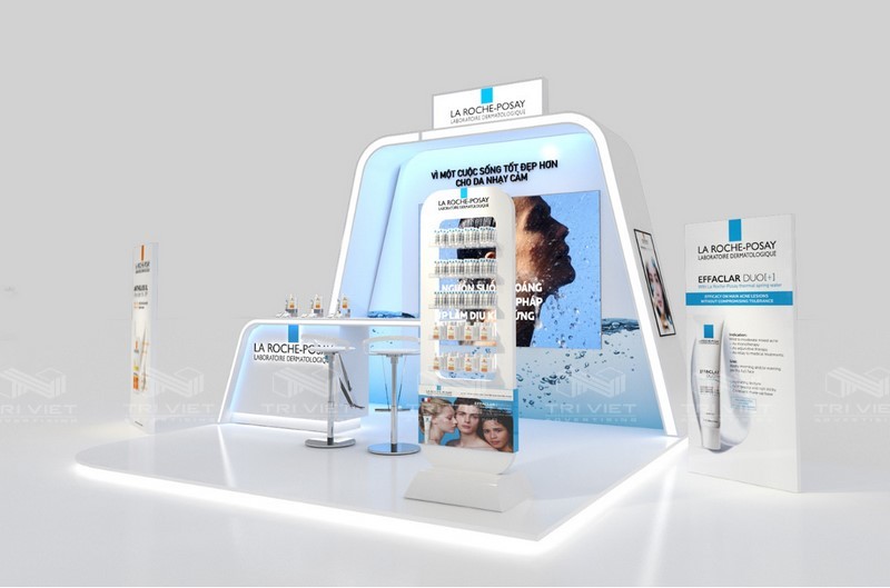 đơn vị thi công booth bán hàng