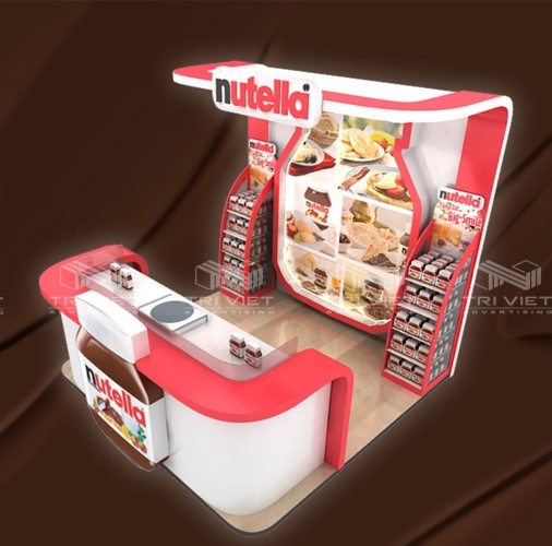thiết kế booth bán hàng siêu thị